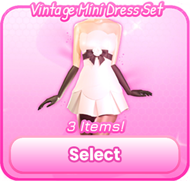 Vintage Mini Dress Set..